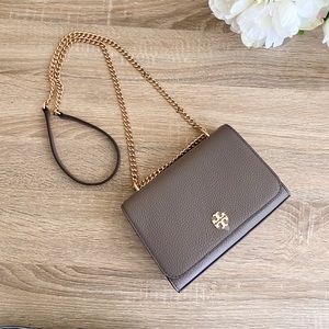 New Tory Burch Carter Shrunken Shoulder Bag